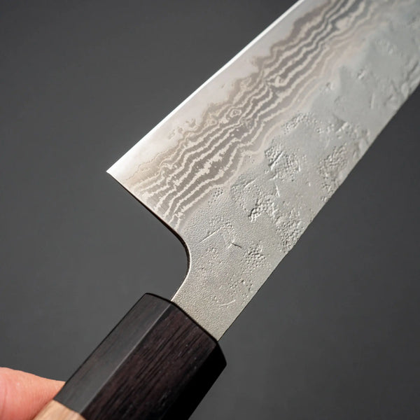 Hitohira Futana Swedish Stainless Nashiji Damascus Bunka 170mm Walnut Handle Product vendor