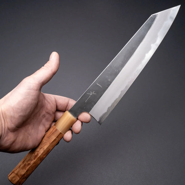 Hitohira Togashi White #2 Kurouchi Kiritsuke Gyuto 240mm Japanese Cedar Handle Product vendor
