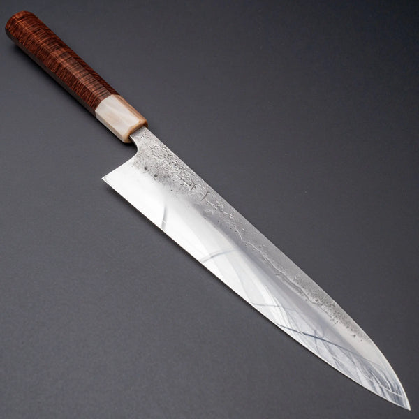 Hitohira Nihei SLD Nashiji Migaki Gyuto 240mm Ringed Gidgee Handle Product vendor
