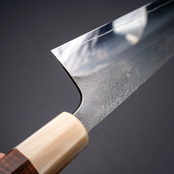 Hitohira Nihei SLD Nashiji Migaki Gyuto 240mm Ringed Gidgee Handle Product vendor