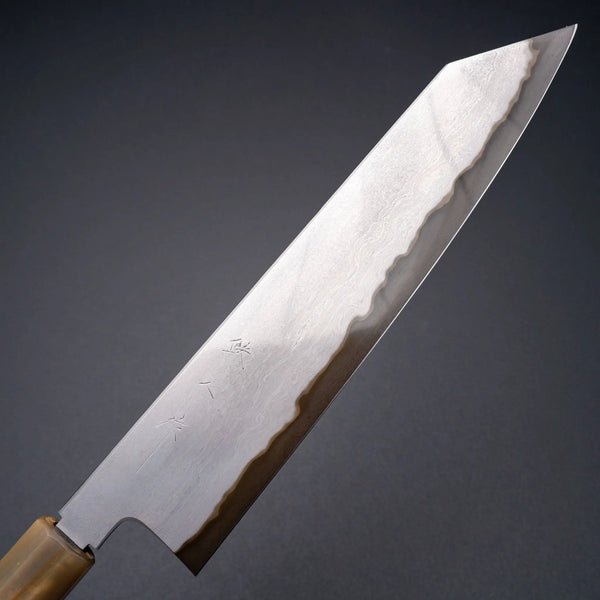 Tetsujin Blue #2 Metal Flow Kiritsuke Gyuto 240mm Taihei Makassar Ebony Handle Product vendor