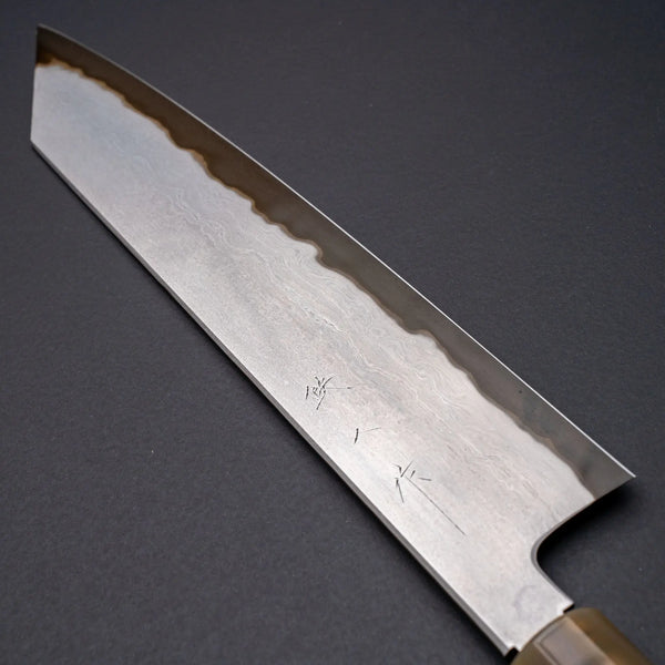 Tetsujin Blue #2 Metal Flow Kiritsuke Gyuto 240mm Taihei Makassar Ebony Handle Product vendor