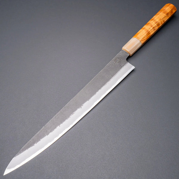 Hitohira Hinode Nashiji White #2 Sujihiki 270mm Riisgaard Tamamoku Cedar Handle Product vendor