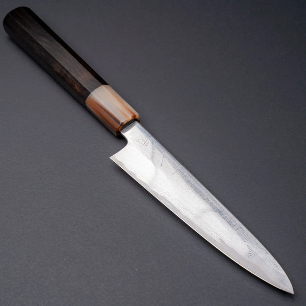 Hitohira Kikuchiyo Rou VG10 Hyokyo Damascus Petty 150mm Ebony Handle Product vendor