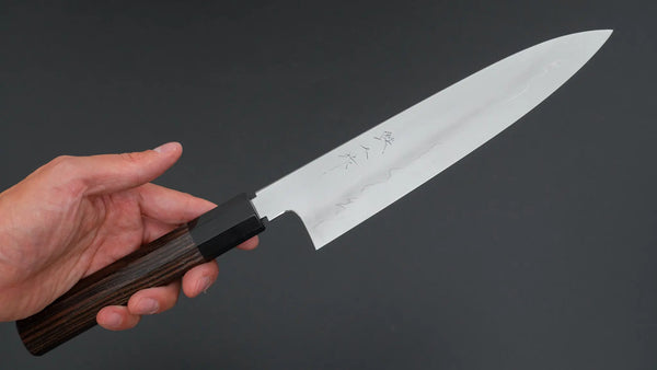 Tetsujin Silver #3 Ukiba Gyuto 210mm Taihei Makassar Ebony Handle Product vendor