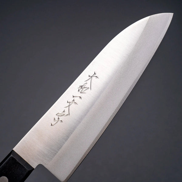 Yamato Ichimonji Stainless Clad Carbon Santoku Pakka Handle (No Bolster) Product vendor