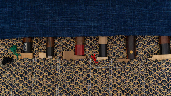 Hitohira Wagara Knife Roll Medium (6 Pocket) #001 Product vendor