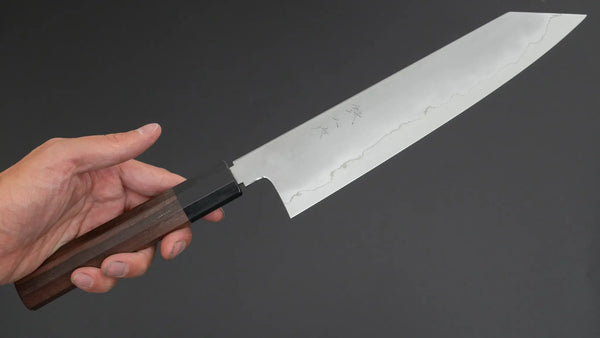 Tetsujin Silver #3 Kasumi Kiritsuke Gyuto 240mm Taihei Makassar Ebony Handle Product vendor