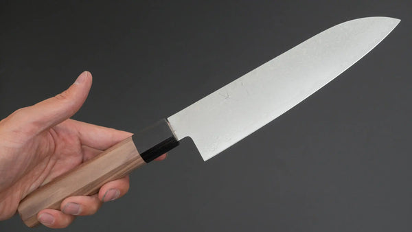 Hitohira HG Damascus Santoku Walnut Handle Product vendor