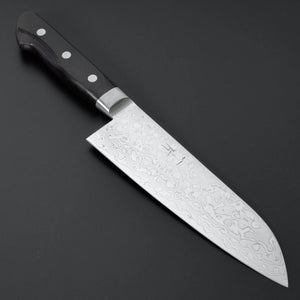 Hitohira HG Damascus Santoku Pakka Handle Product vendor