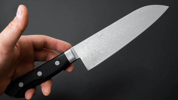 Hitohira HG Damascus Santoku Pakka Handle Product vendor