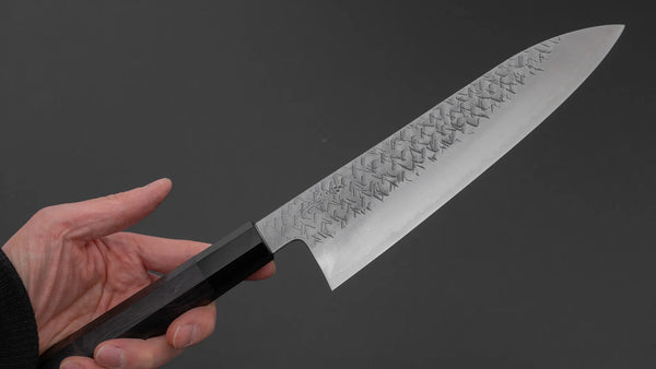 Nigara Blue Super Gyuto 210mm Ebony Handle Product vendor