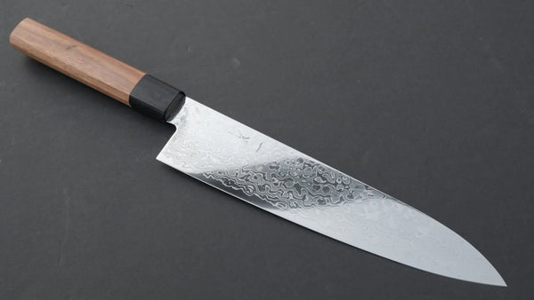 Hitohira HG Damascus Gyuto 210mm Walnut Handle Product vendor
