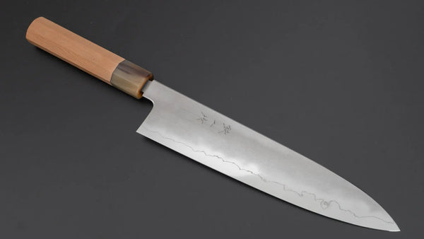 Tetsujin Silver #3 Kasumi Gyuto 240mm Yakusugi Cedar Handle Product vendor