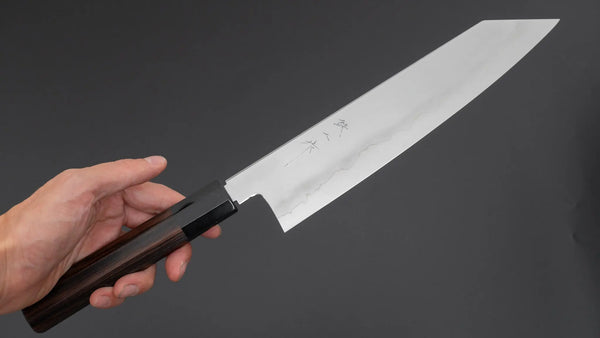 Tetsujin Silver #3 Ukiba Kiritsuke Gyuto 240mm Taihei Makassar Ebony Handle Product vendor