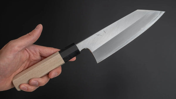 Hitohira Togashi White #1 Stainless Clad Migaki Bunka 180mm Ho Wood Handle Product vendor