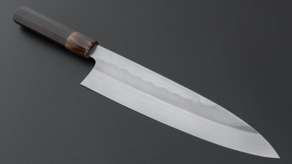 Hitohira Togashi White #1 Notaremon Mizu Honyaki Gyuto 240mm Taihei Makassar Ebony Handle (#129/ Saya) Product vendor