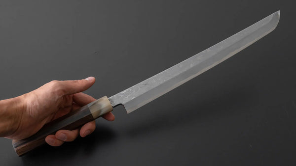 Hitohira Kikuchiyo Mosuke Kikko Blue #1 Yanagi Sakimaru 300mm Ziricote Handle (Saya) Product vendor