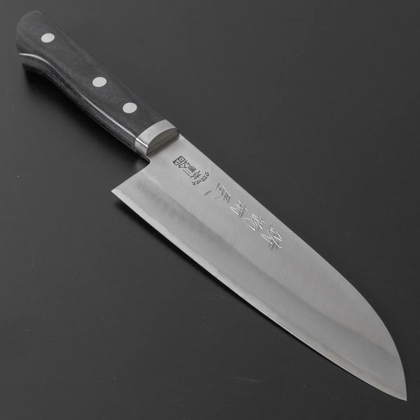 Hitohira Imojiya MZ Chromax Santoku 165mm Pakka Handlen Product vendor