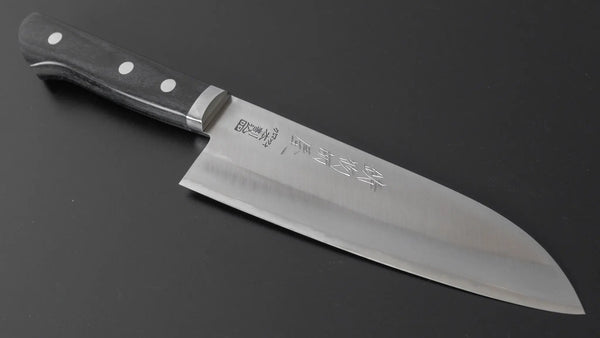 Hitohira Imojiya MZ Chromax Santoku 165mm Pakka Handlen Product vendor