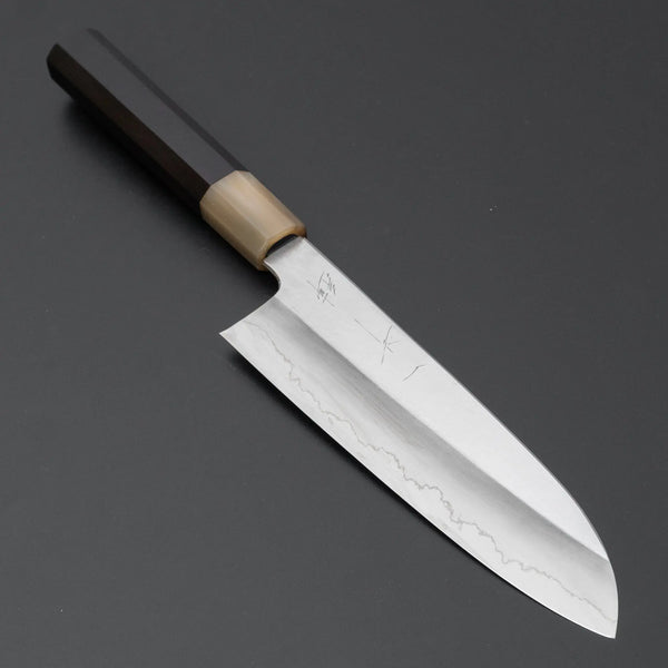 Hitohira Kikuchiyo Ren Silver #3 Santoku 180mm Ebony Handle Product vendor