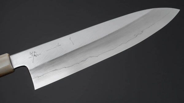 Hitohira Kikuchiyo Ren Silver #3 Gyuto 210mm Ebony Handle Product vendor