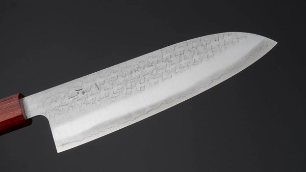Hitohira Echizen SG2 Tsuchime Santoku 170mm Walnut Handle Product vendor