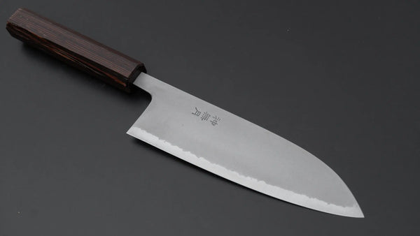Myojin Riki Kanazuki White #2 Stainless Clad Kasumi Santoku 170mm Wenge Handle Product vendor