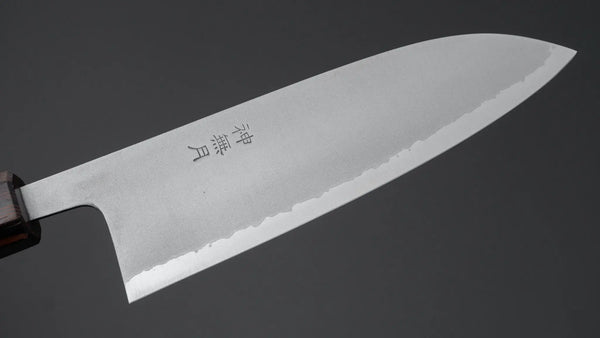 Myojin Riki Kanazuki White #2 Stainless Clad Kasumi Santoku 170mm Wenge Handle Product vendor