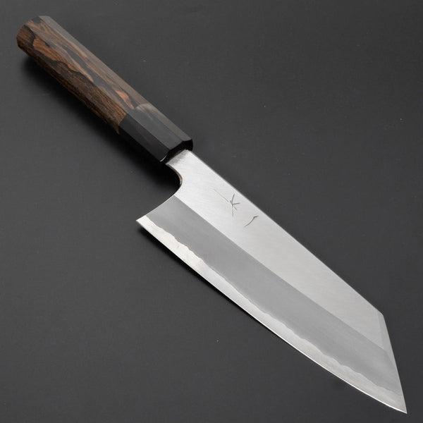 Hitohira Togashi White #1 Stainless Clad Migaki Bunka 180mm Ziricote Handle Product vendor