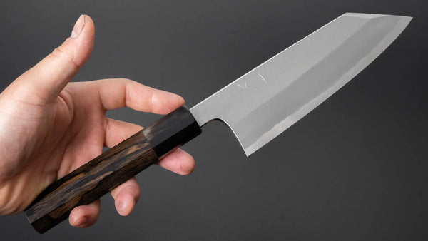 Hitohira Togashi White #1 Stainless Clad Migaki Bunka 180mm Ziricote Handle Product vendor