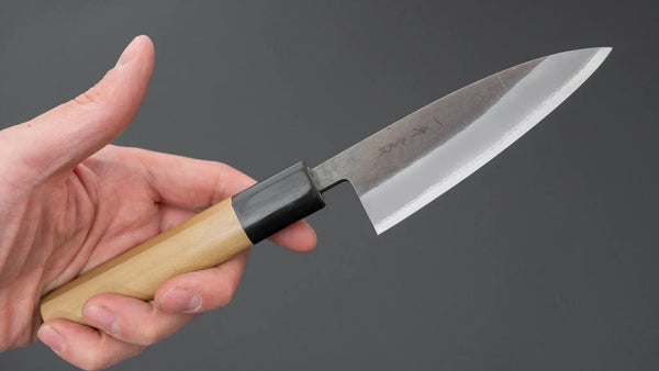 Hitohira TD Blue #2 Stainless Clad Kurouchi Utility 105mm Ho Wood Handle (D-Shape) Product vendor