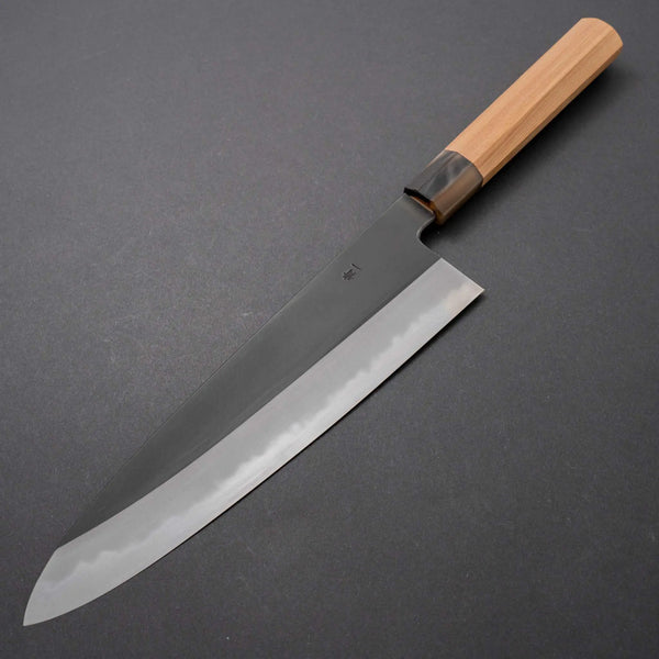 Hitohira Tanaka Kyuzo Blue #1 Kurouchi Gyuto 240mm Yakusugi Cedar Handle (Extra Height) Product vendor