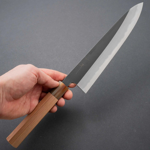 Hitohira Tanaka Kyuzo Blue #1 Kurouchi Gyuto 240mm Yakusugi Cedar Handle Product vendor