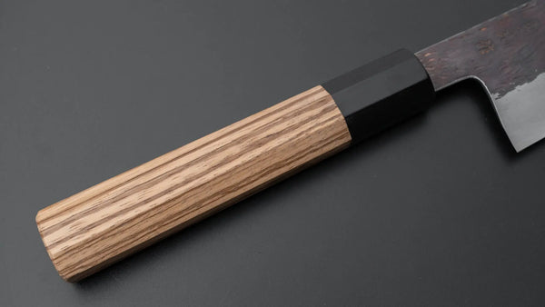 Isamitsu Blue Super Stainless Clad Kurouchi Gyuto 240mm Taihei Zebrawood Handle Product vendor