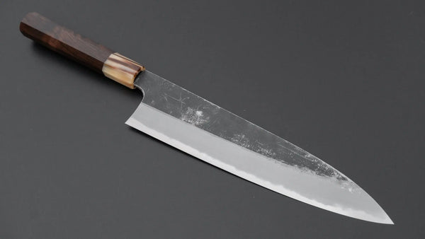 Hitohira Togashi Blue #2 Kurouchi Gyuto 240mm Ebony Handle Product vendor