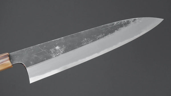 Hitohira Togashi Blue #2 Kurouchi Gyuto 240mm Ebony Handle Product vendor