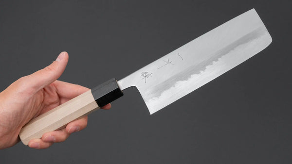 Hitohira Tanaka Ren White #2 Nakiri 180mm Ho Wood Handle Product vendor