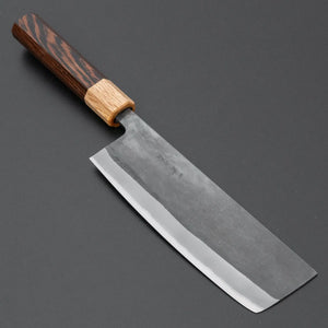Hitohira TD Blue #2 Stainless Clad Kurouchi Nakiri 165mm Wenge Handle Product vendor