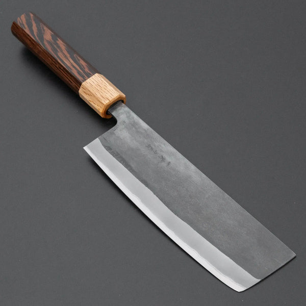 Hitohira TD Blue #2 Stainless Clad Kurouchi Nakiri 165mm Wenge Handle Product vendor
