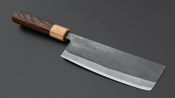 Hitohira TD Blue #2 Stainless Clad Kurouchi Nakiri 165mm Wenge Handle Product vendor