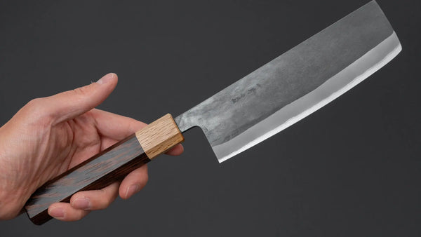 Hitohira TD Blue #2 Stainless Clad Kurouchi Nakiri 165mm Wenge Handle Product vendor