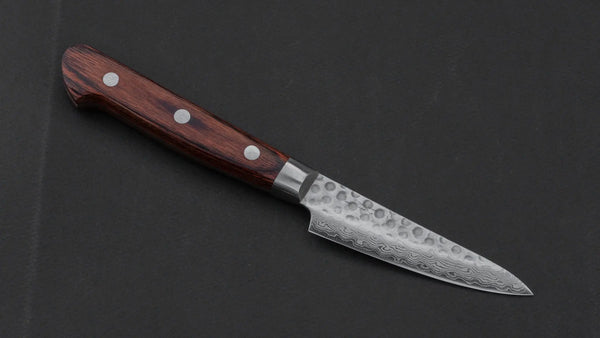 Hitohira HG Tsuchime Damascus Paring 85mm Imitation Mahogany Handle Product vendor