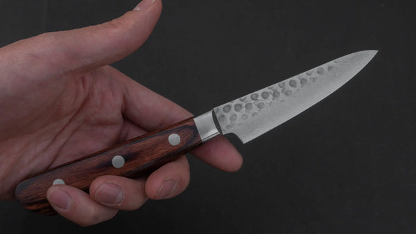 Hitohira HG Tsuchime Damascus Paring 85mm Imitation Mahogany Handle Product vendor