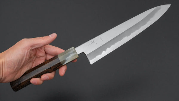 Hitohira Tanaka Kyuzo Blue #1 Migaki Gyuto 210mm Taihei Makassar Ebony Handle Product vendor