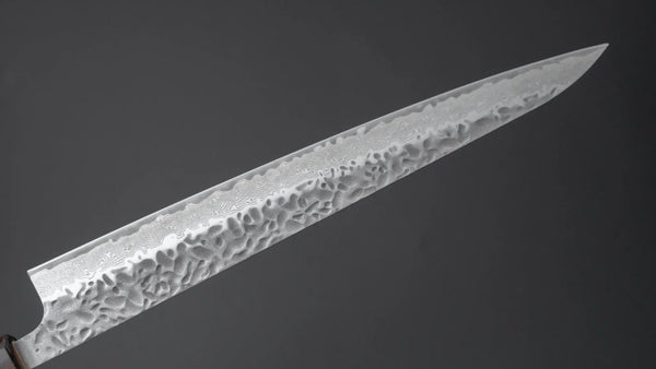 Hitohira Futana Stainless Tsuchime Damascus Sujihiki 270mm Cherry Wood Handle Product vendor
