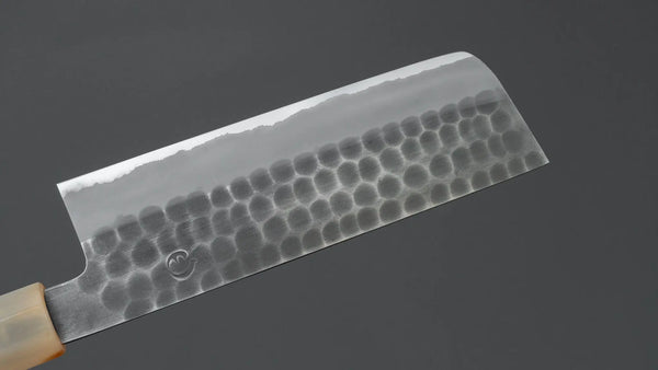 Hitohira Hinode Tsuchime White #2 Stainless Clad Nakiri 165mm Taihei Wood Handle Product vendor