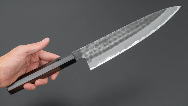 Hitohira Hinode Tsuchime White #2 Stainless Clad Gyuto 240mm Taihei Wood Handle Product vendor