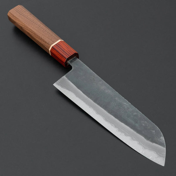 Hitohira Echizen NB White #2 Kurouchi Damascus Santoku 170mm Walnut Handle (Rengas Ferrule) Product vendor