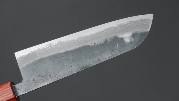 Hitohira Echizen NB White #2 Kurouchi Damascus Santoku 170mm Walnut Handle (Rengas Ferrule) Product vendor